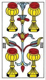 Four of Cups Tarot de Marseille