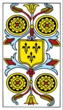 Four of Pentacles Tarot de Marseille