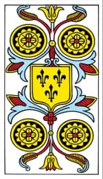 Four of Pentacles Tarot de Marseille