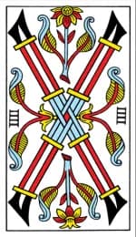 Four of Wands Tarot de Marseille