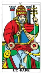 The Hierophant Tarot de Marseille