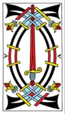 Five of Swords Tarot de Marseille