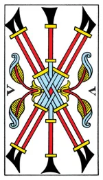 Five of Wands Tarot de Marseille