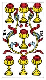 Seven of Cups Tarot de Marseille