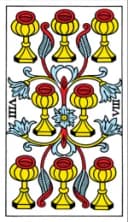 Eight of Cups Tarot de Marseille