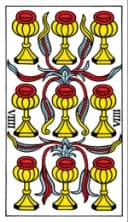 Nine of Cups Tarot de Marseille