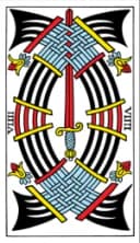 Nine of Swords Tarot de Marseille