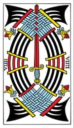 Nine of Swords Tarot de Marseille