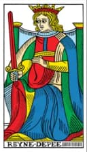 Queen of Swords Tarot de Marseille