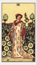 Nine of Pentacles